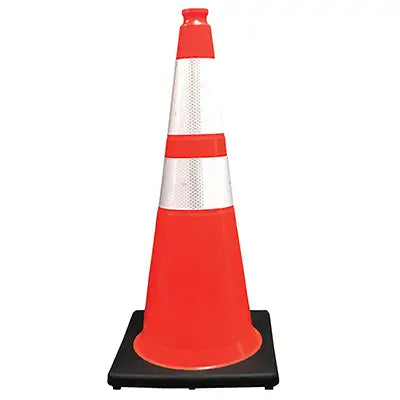Trafficor CO1 - 28" 10lb Widebody Traffic Cone with Double 3M Hi-Intensity Reflective Collars