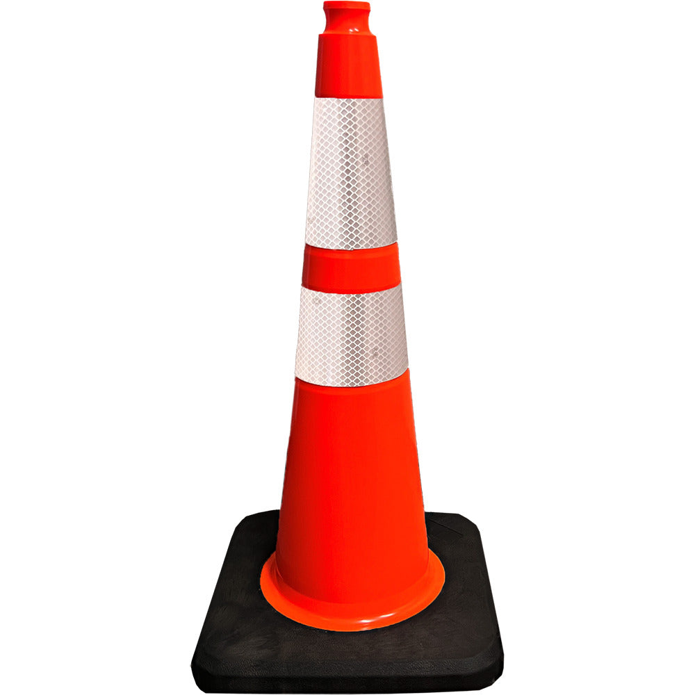Trafficor CO1 - 28" 10lb Slimline Traffic Cone with Double 3M Hi-Intensity Reflective Collars