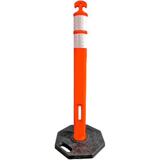 Trafficor DE1 - T-Top Delineator Post with Reflective Stripes
