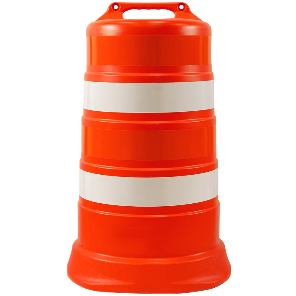 Trafficor DR1 - Traffic Drum with 4" Engineer Grade Reflective Stripes