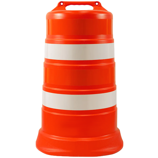 Trafficor DR1 - Traffic Drum with 4" Engineer Grade Reflective Stripes