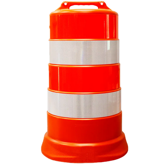 Trafficor DR1 - Traffic Drum with 6" Diamond Grade Reflective Stripes