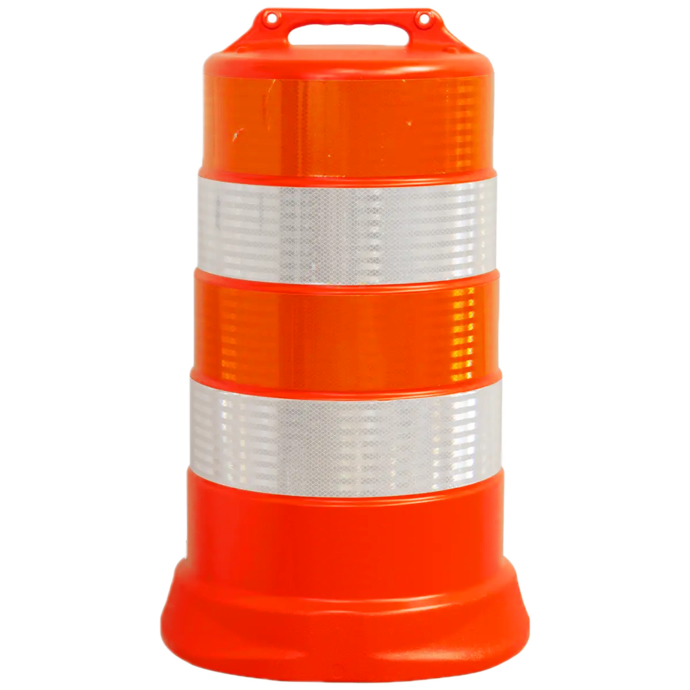 Trafficor DR1 - Traffic Drum with 6" Hi Intensity Reflective Stripes