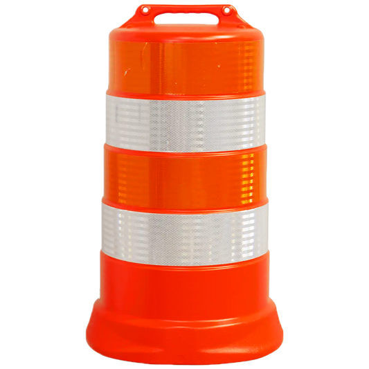 Trafficor DR1 - Traffic Drum with 6" Hi Intensity Reflective Stripes