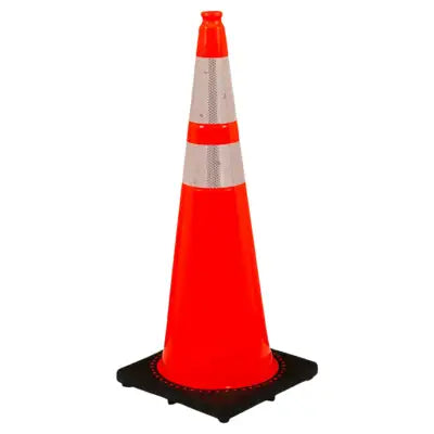 Trafficor CO1 - 36" 12lb Widebody Traffic Cone with Double 3M Hi-Intensity Reflective Collars